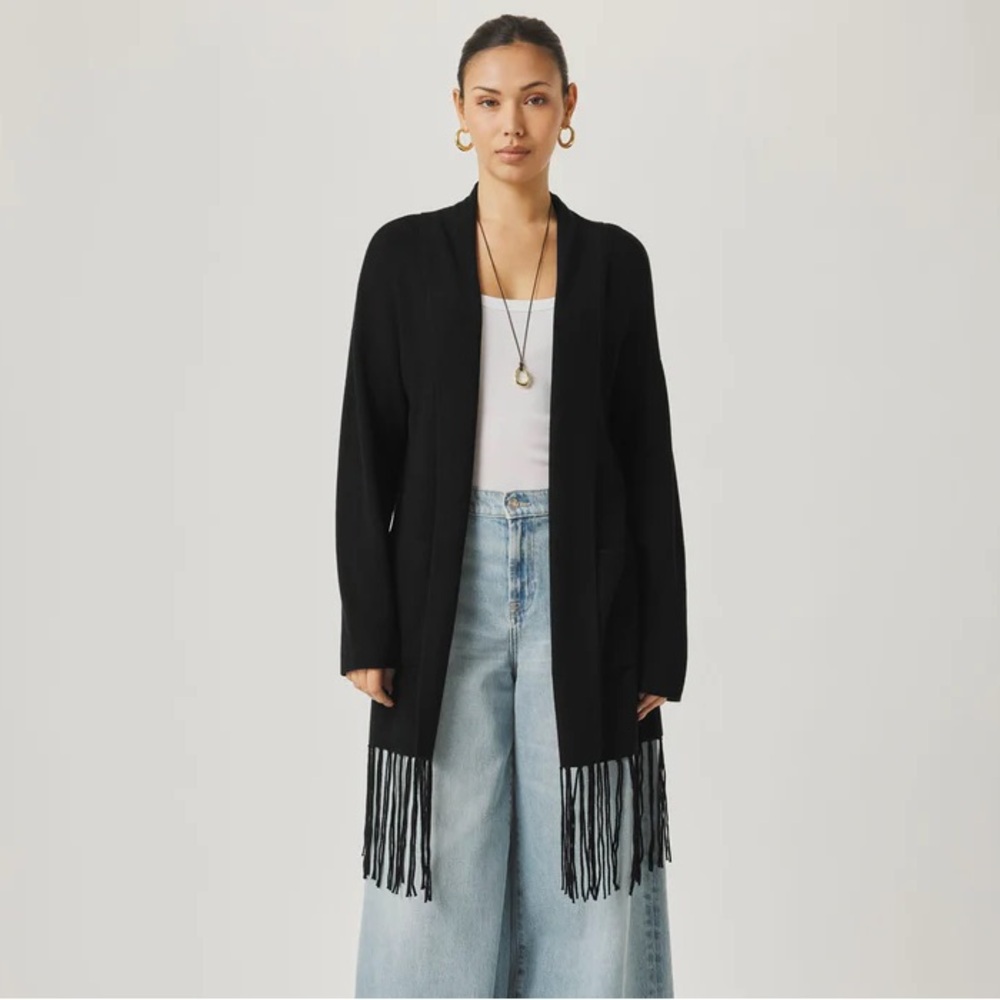 Splendid Fringe Open Cardi small nwt